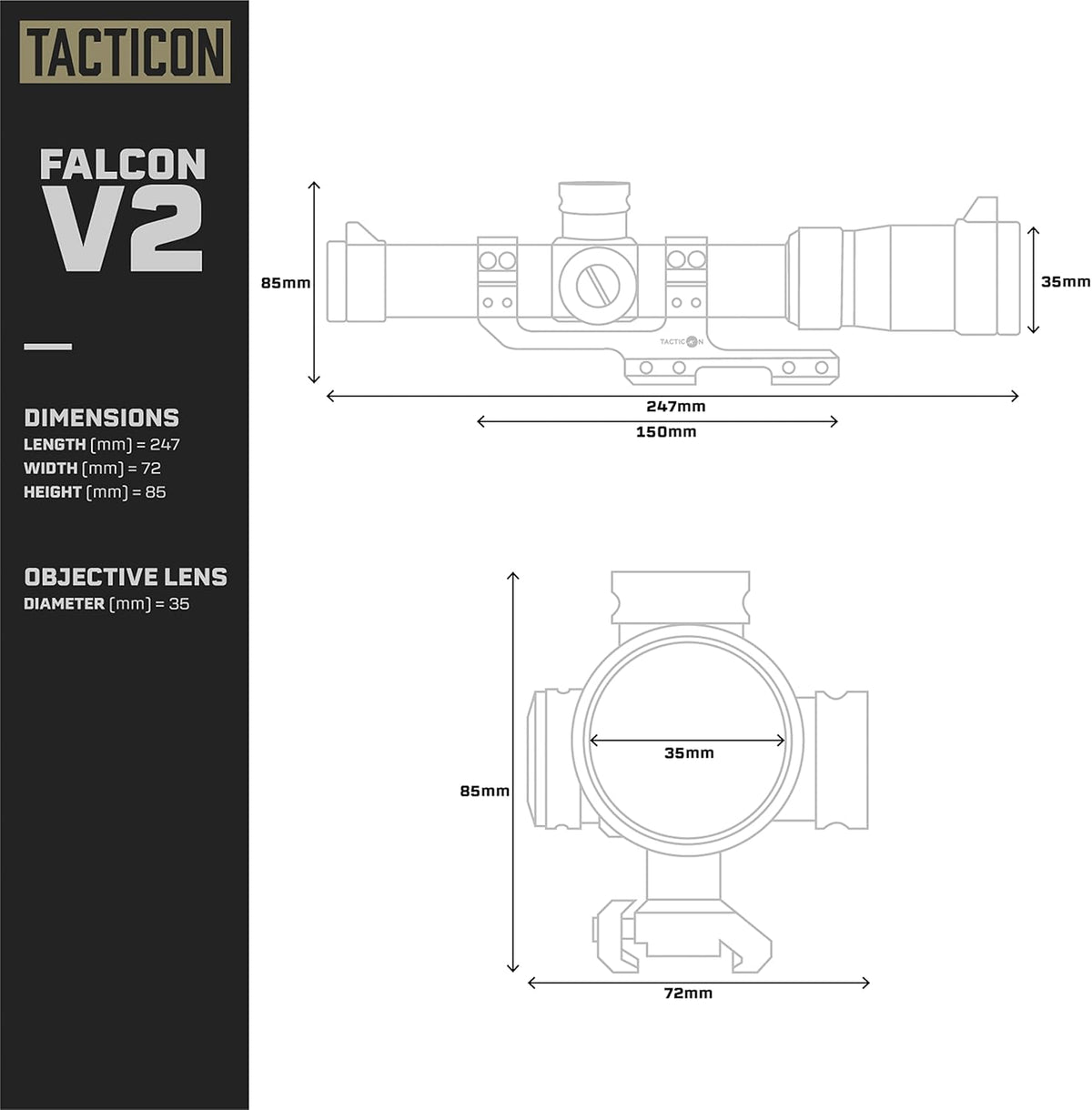 1-4x24mm LPVO Scope with Cantilever Mount U486819