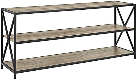 2 Shelf Wide Bookcase in Driftwood O398504