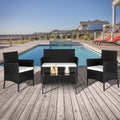 4-Piece PE Wicker Outdoor Conversation Set with Cushions L5906