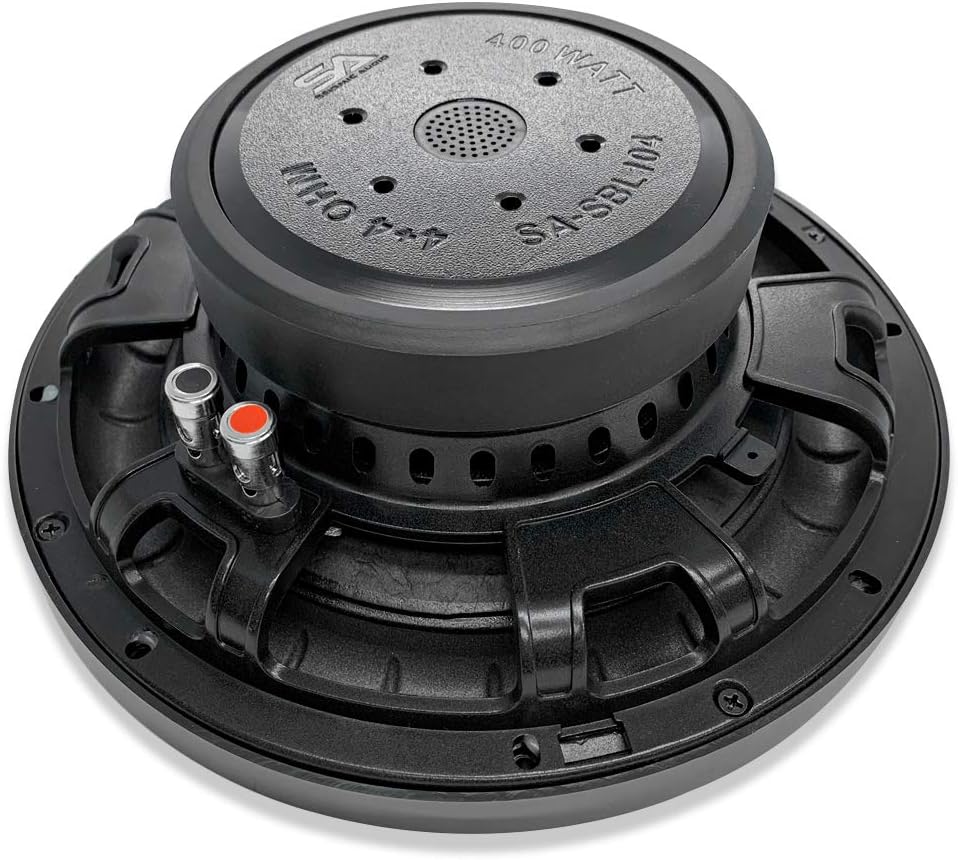 10 Inch Dual 4 Ohm Slim Mount Car Audio Subwoofer 400 Watts Max Power Pack of 2 P9179