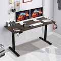 55"×24" Electric Height Adjustable Standing Desk with 2 Memory Function, Brown R197255