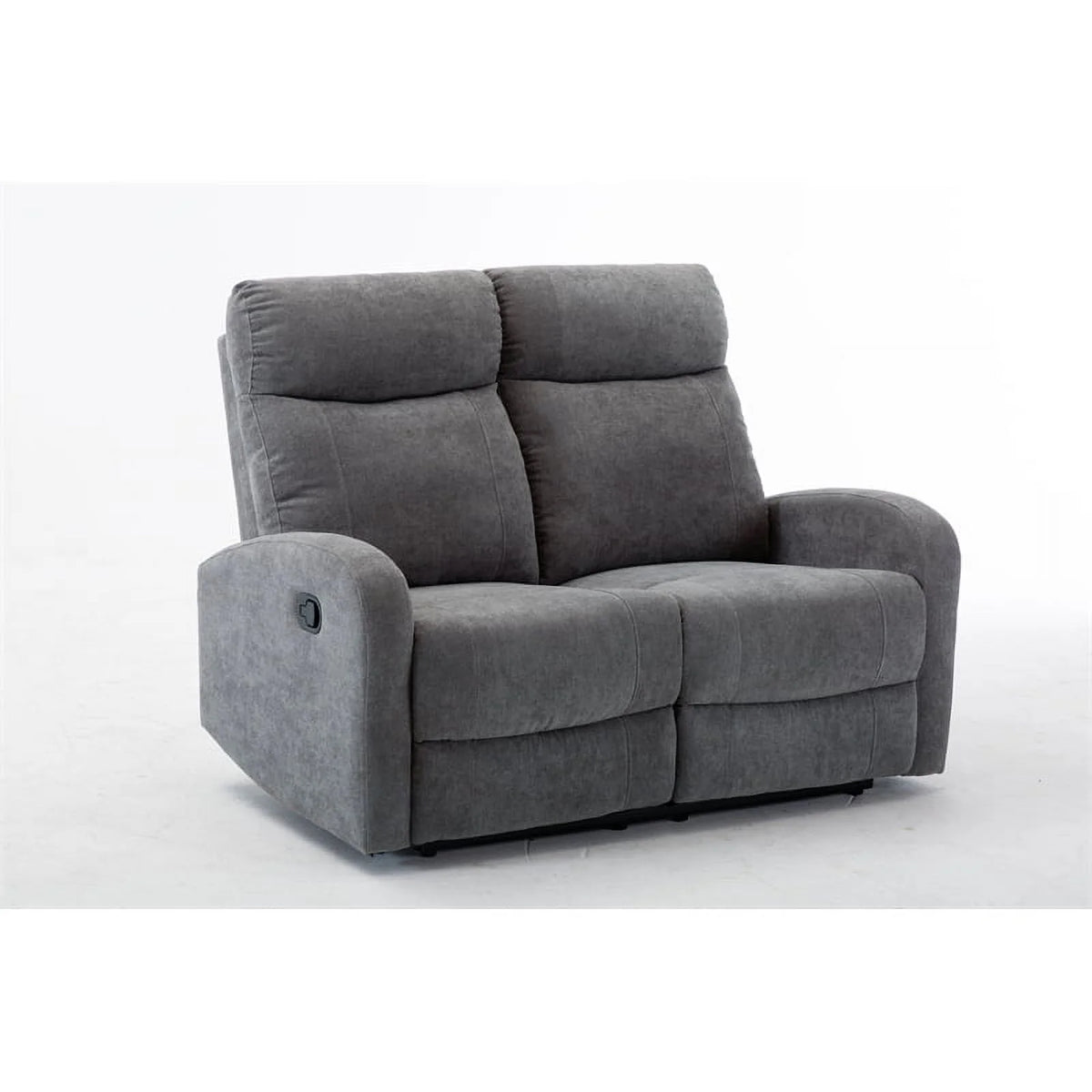 3-Piece Reclining Chenille Fabric Sofa Set Light Gray Z35727
