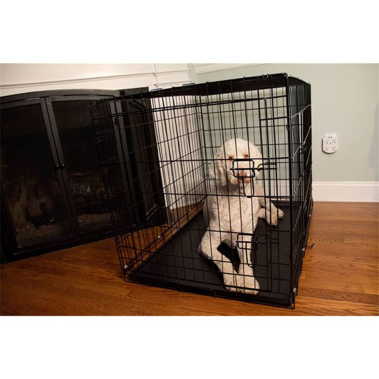 48x22 Foldable Double Door Pet Crate with Divider I6399