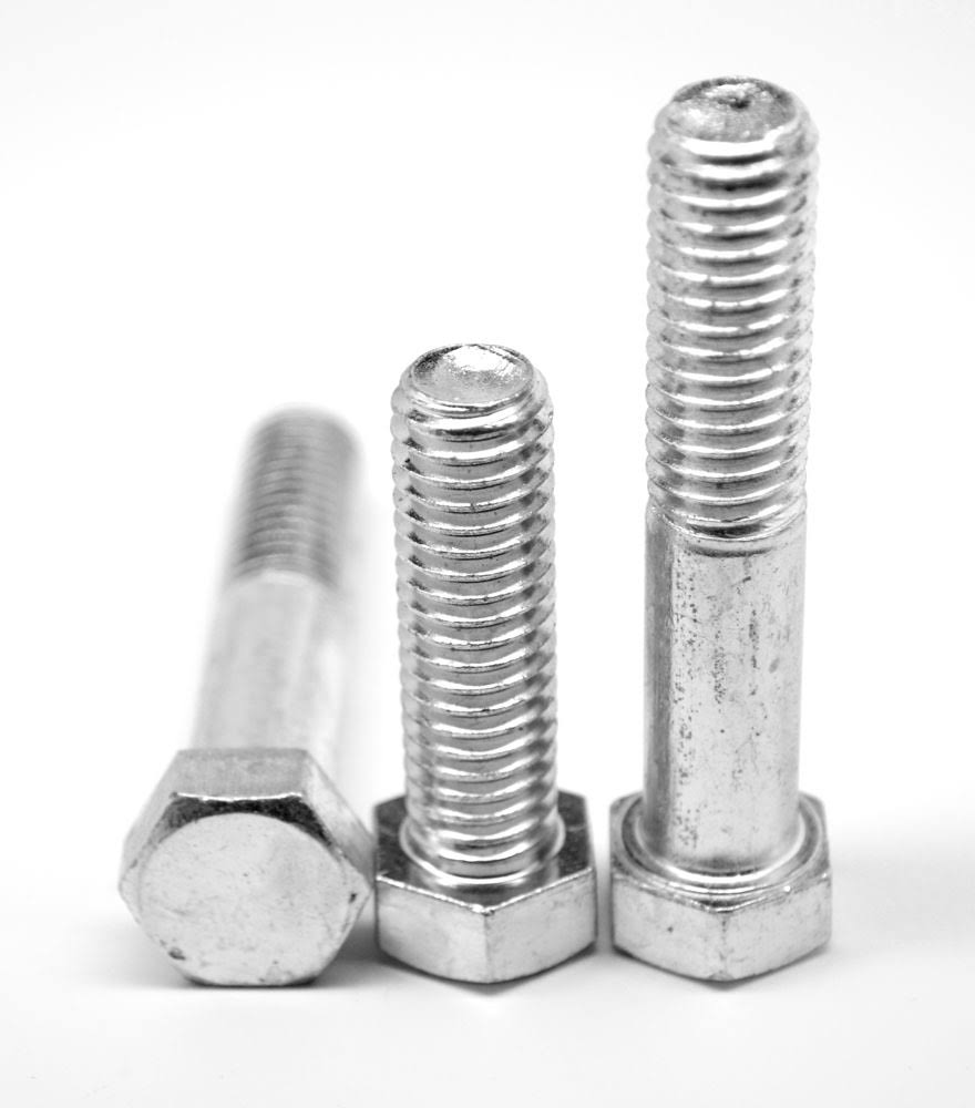 5/8x22-11 x 10x22 (PT) Coarse Thread Grade 5 Hex Cap Screw Medium Carbon Steel Zinc Plated H4835