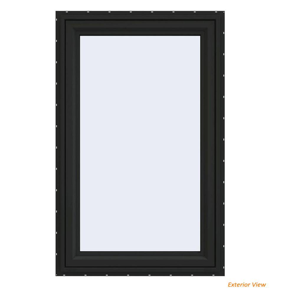 24 in. x 36 in. Vinyl Right-Handed Casement Window with Fiberglass Mesh Screen K2738