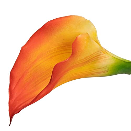 5 Pcs 25.6'' Yellow Latex Artificial Calla Lily Bouquet B92542