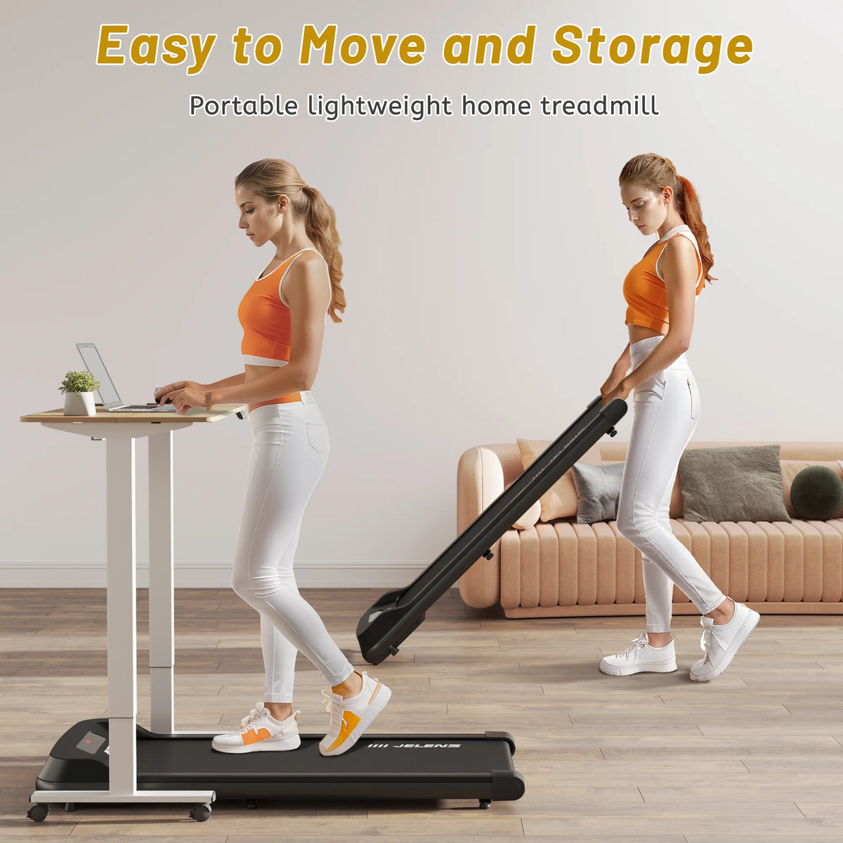2 in 1 Treadmill with Remote Control W5251