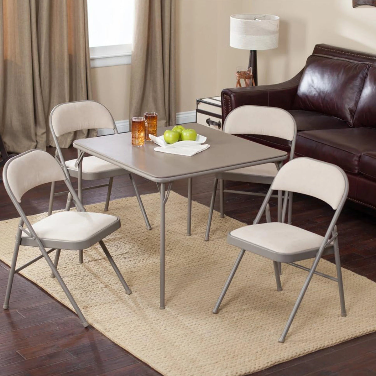 5 Piece Folding Card Table and Chairs Set S696