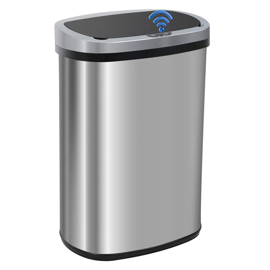13 Gallon Stainless Steel Trash Can I9106
