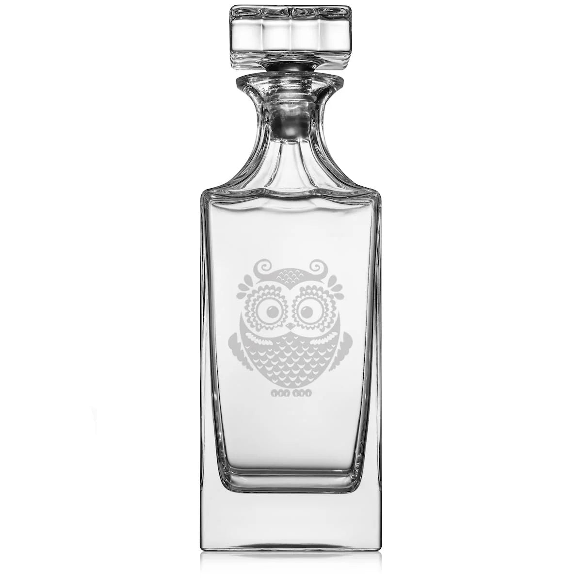 30 oz Glass Whiskey Decanter with Glass Stopper E9577