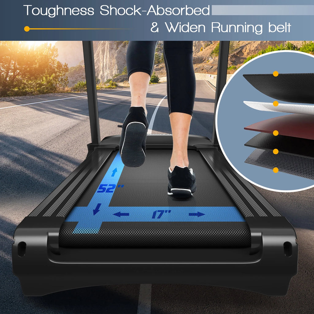 3.75HP Electric Folding Treadmill with Auto Incline V65171