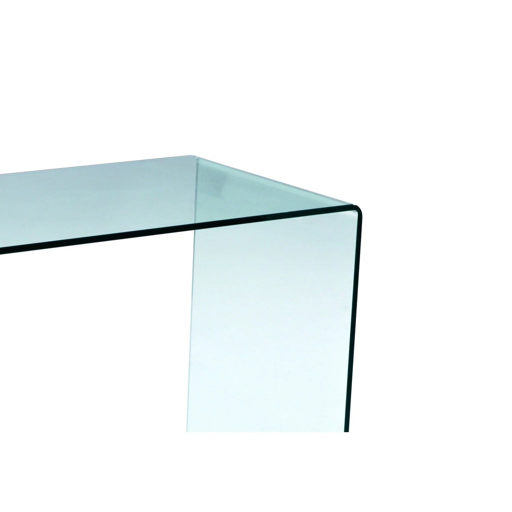 43 Inch Tempered Glass U Shaped Computer Desk G78034
