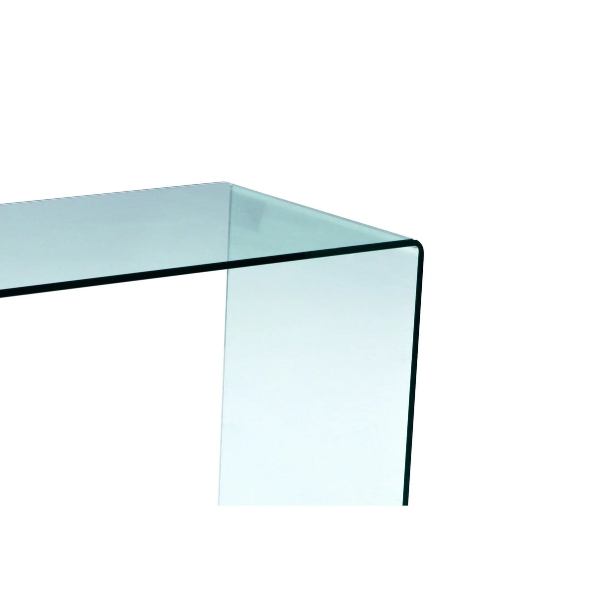 43 Inch Tempered Glass U Shaped Computer Desk G78034