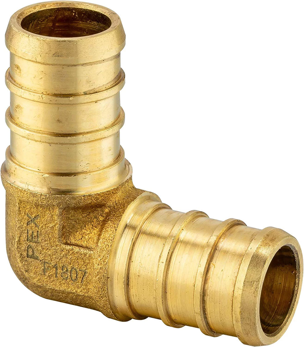 2 Rolls x 100 ft 1/2 Inch Pex-b Pipe/Tubing with Brass Fittings, Crimp Rings, Pipe Cutter N7629