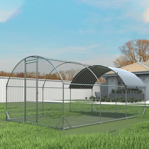 20x10x6.56 FT Metal Chicken Coop with Cover C929