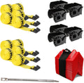37 Pieces 4 Inch Flatbed Tie Down Kit M42715