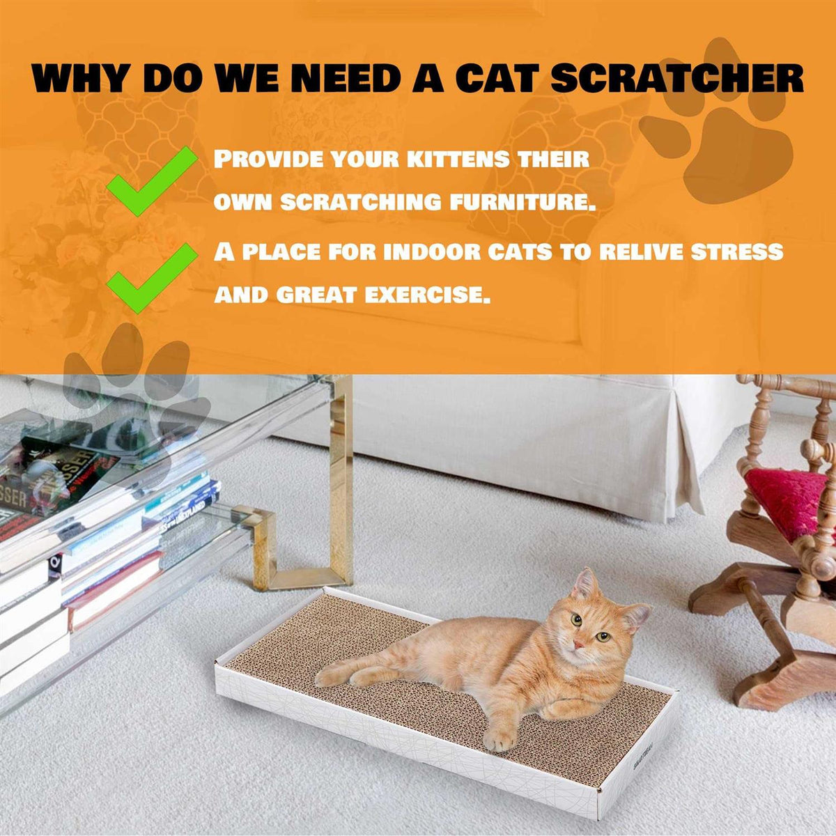 3PCS Double-Sided Cat Scratcher Cardboard A3107