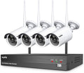 1080p 8 Channel Wireless Security Camera System with 4 Pcs Outdoor Cameras W354