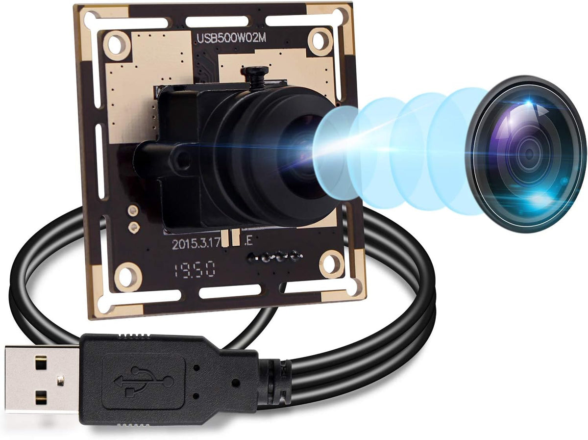 5 Megapixel USB Camera Module with 170 Degree Fisheye Lens Wide Angle HD Webcamera E780215