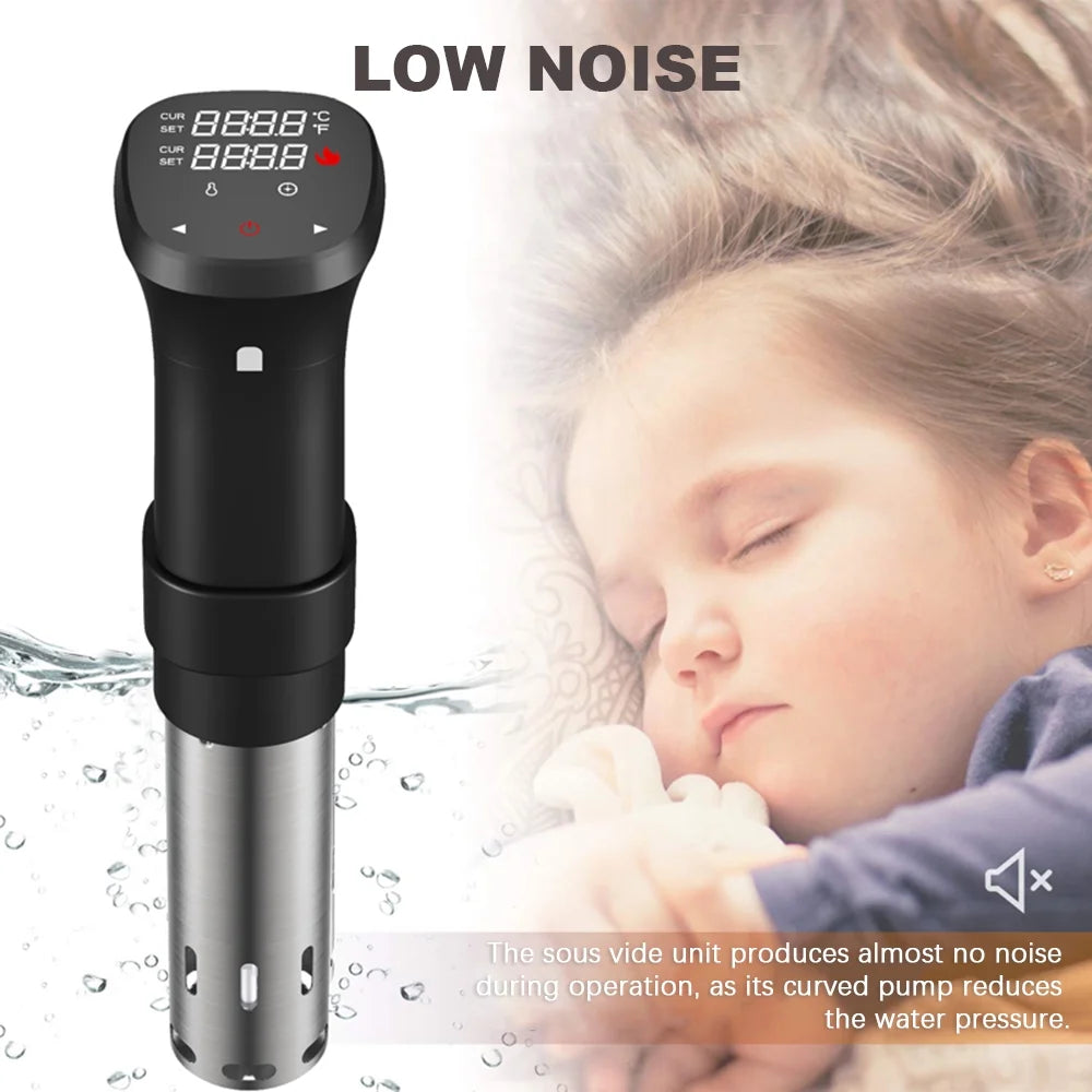 1100W Sous Vide Cooker Waterproof With Temperature Time Control Display F744