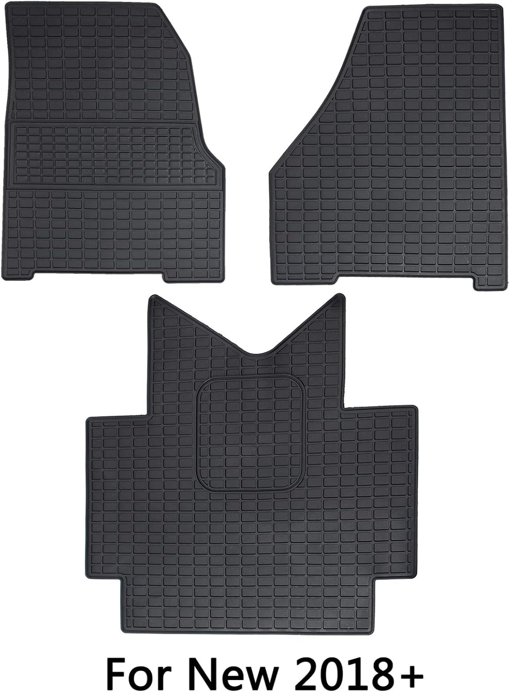 3PCS Set Heavy Duty Rubber Floor Mats for Freightliner Cascadia Z347376
