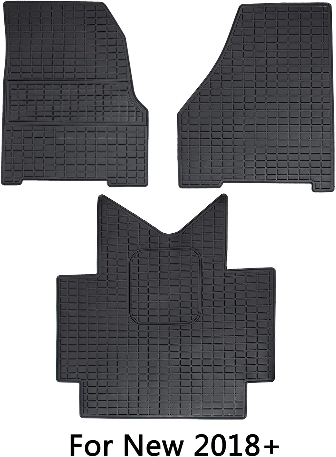 3PCS Set Heavy Duty Rubber Floor Mats for Freightliner Cascadia Z347376
