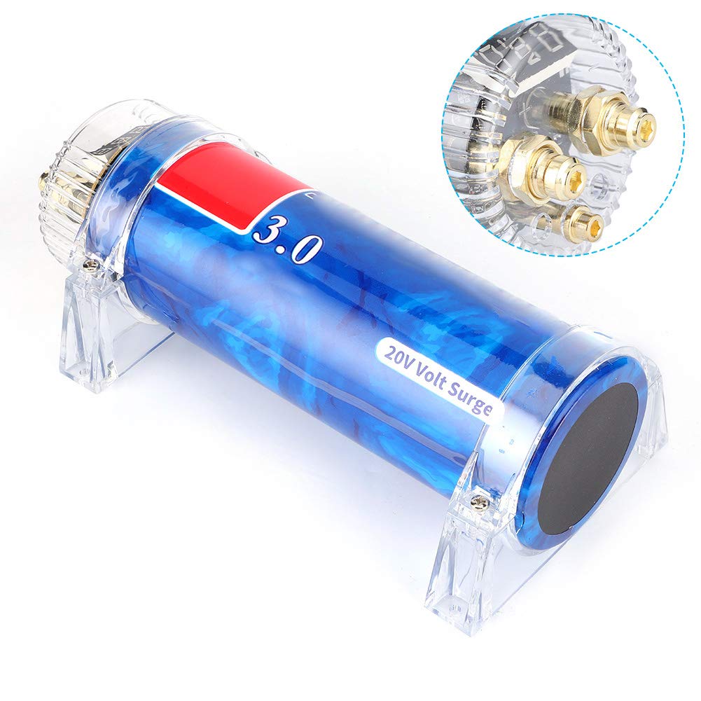 3.0 Farad Aluminum Alloy Car Audio Capacitor Pack of 2 C956903