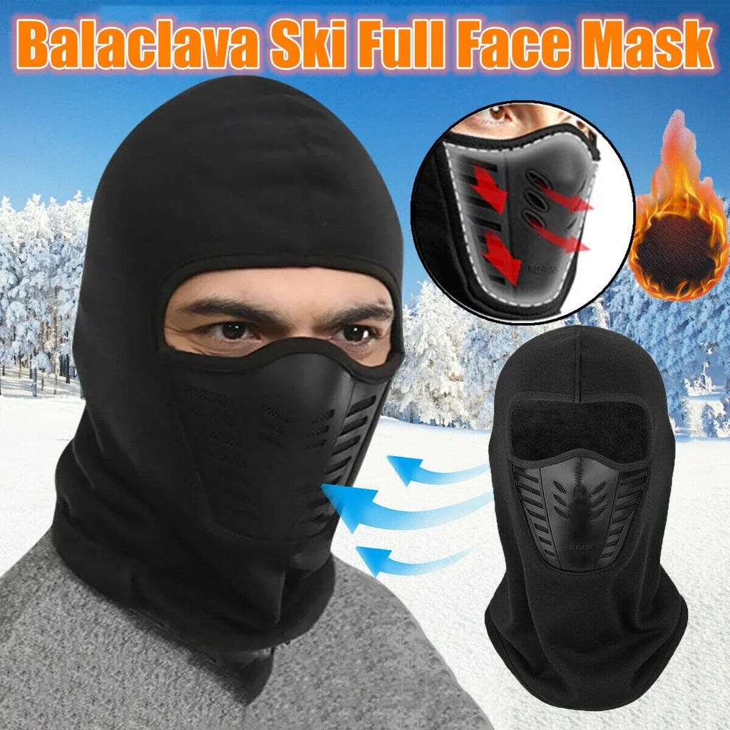 2x Men’s Cold Weather Balaclava Face Mask Winter Windproof Fleece Ski Mask E14704
