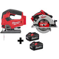 18V Lithium-Ion Brushless Cordless Jig Saw and 7-1/4 in. Circular Saw O6816