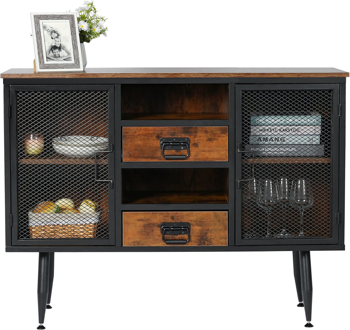 45 Kitchen Sideboard Buffet Cabinet with Double Door Storage Q420858