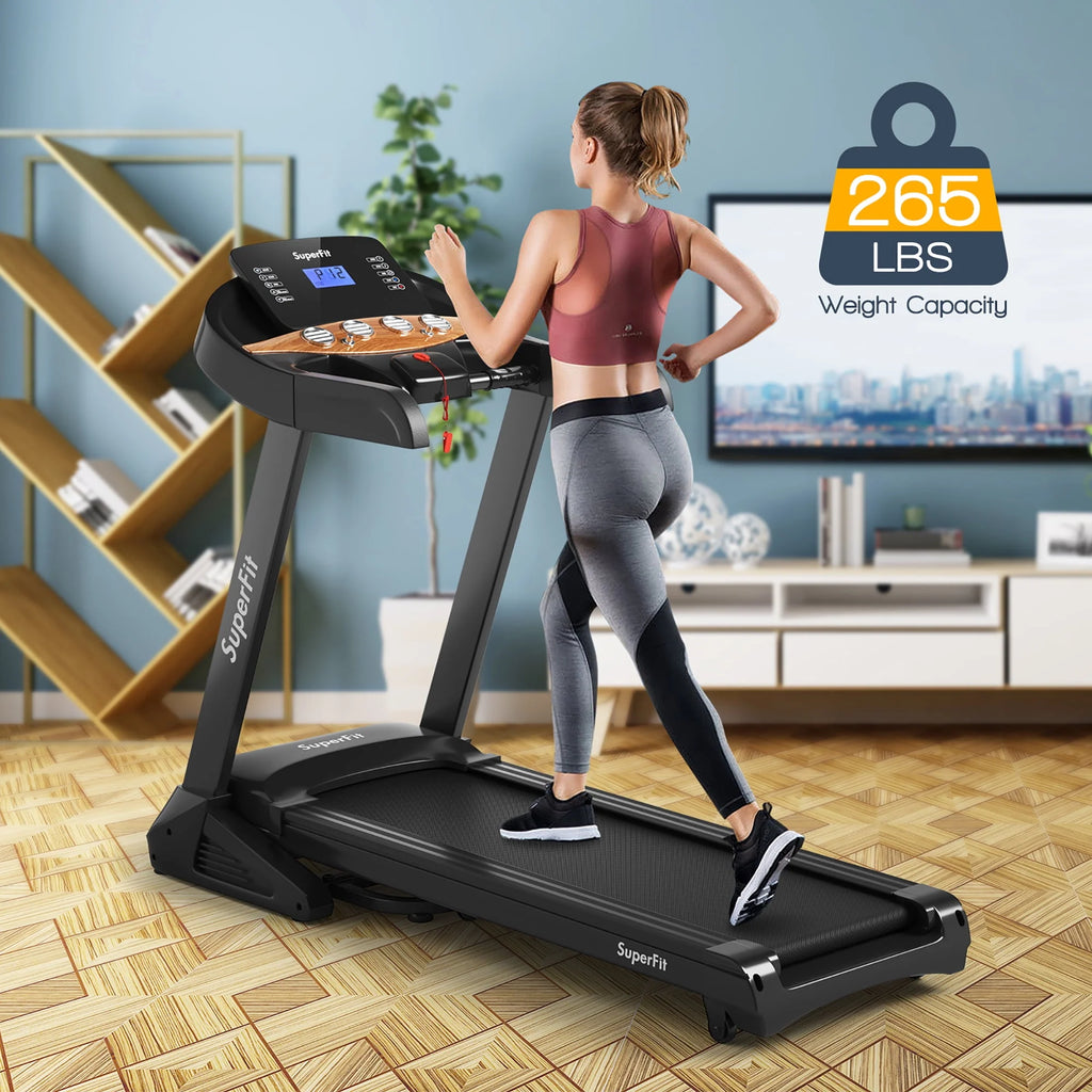 3.75HP Electric Folding Treadmill with Auto Incline V65171