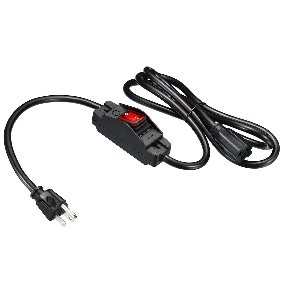6.6Ft Outdoor Extension Cord with Waterproof Switch 1875W 14AWG 3 Prong V100