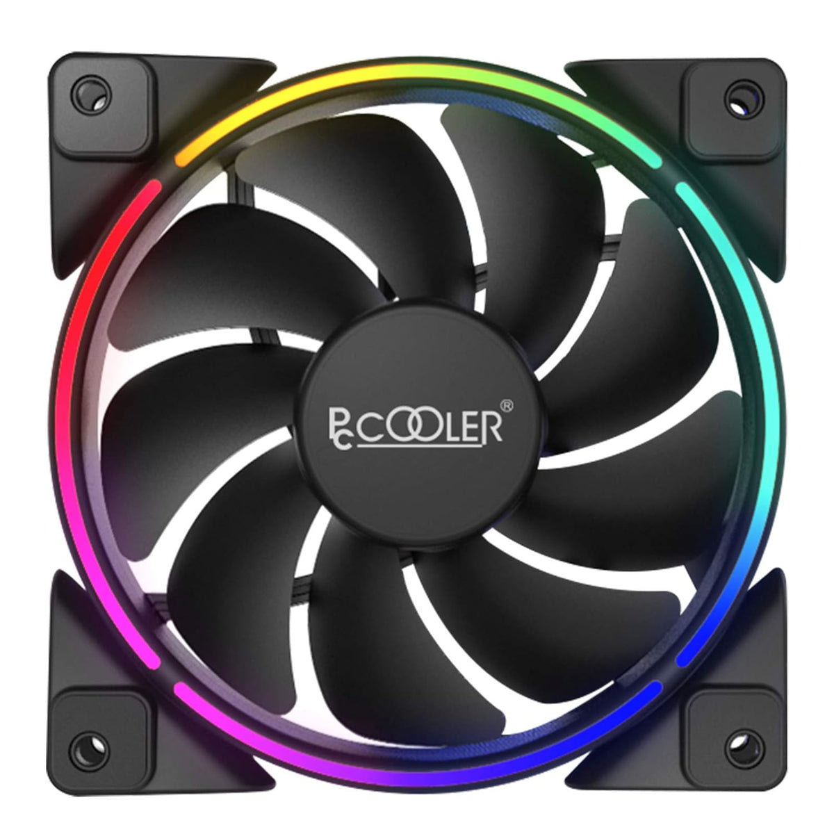 120mm RGB LED PC Case Fan Pack of 2 N490