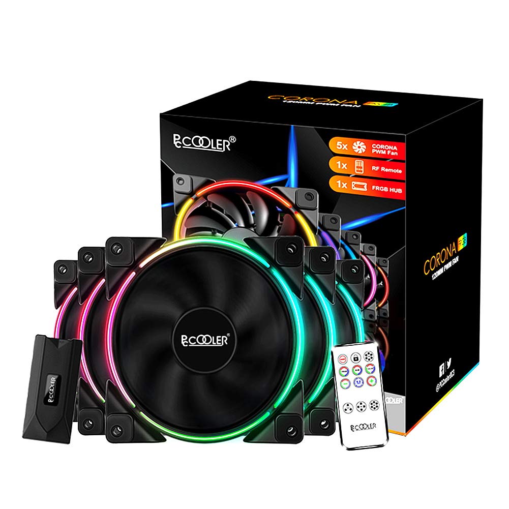 120mm RGB LED PC Case Fan Pack of 2 N490