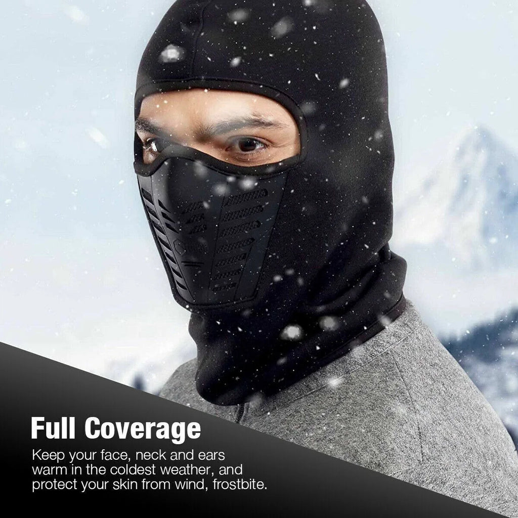 2x Men’s Cold Weather Balaclava Face Mask Winter Windproof Fleece Ski Mask E14704