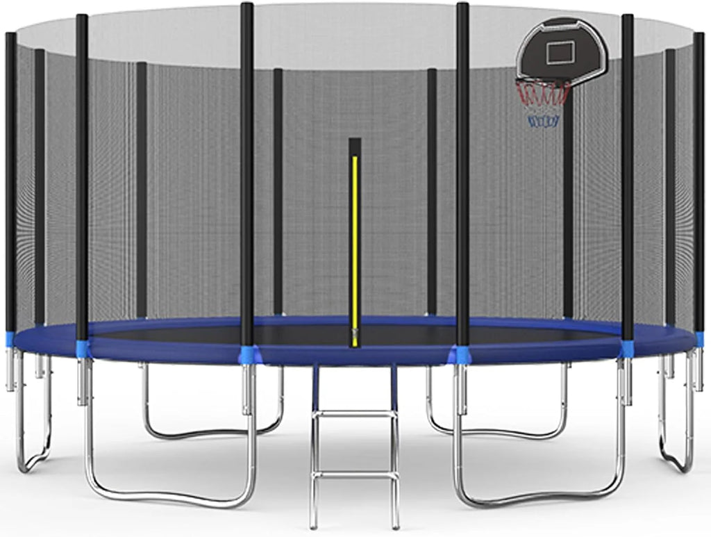 10FT Outdoor Trampoline with Safety Enclosure Net X5863