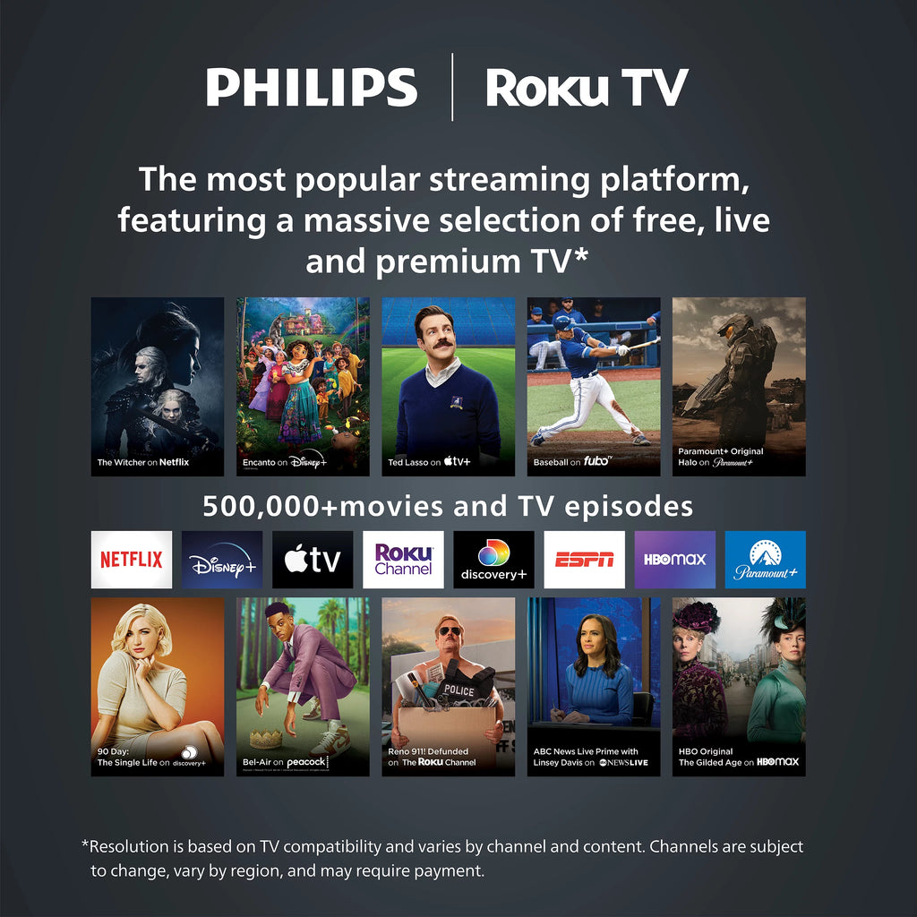 50" 4k Ultra HD Roku Smart LED TV H744