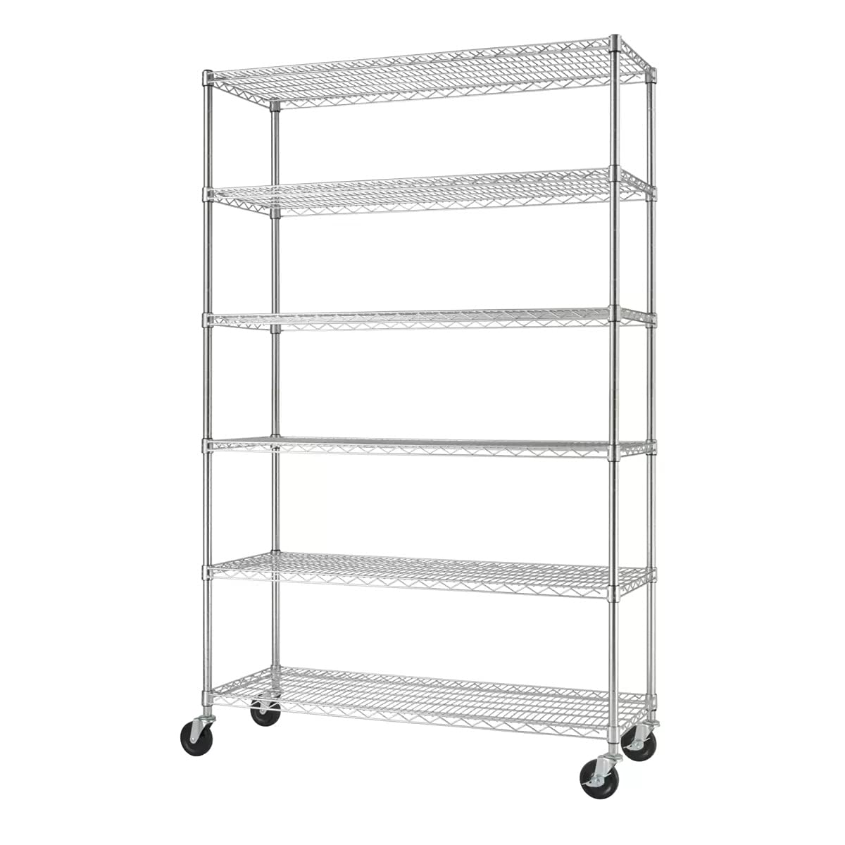 6-Tier Wire Shelving Rack, 48"x18"x72" W6859
