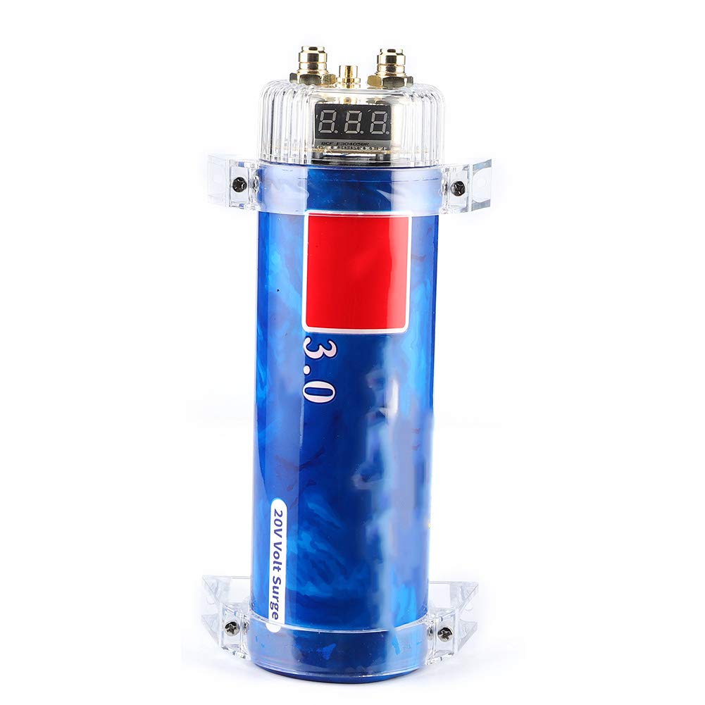 3.0 Farad Aluminum Alloy Car Audio Capacitor Pack of 2 C956903