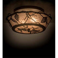 17 in. Oil Rubbed Bronze Flushmount F327491