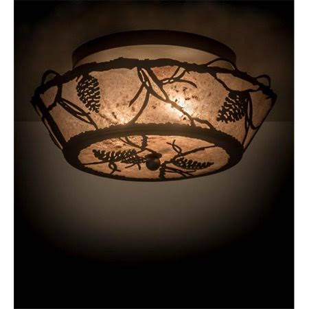 17 in. Oil Rubbed Bronze Flushmount F327491