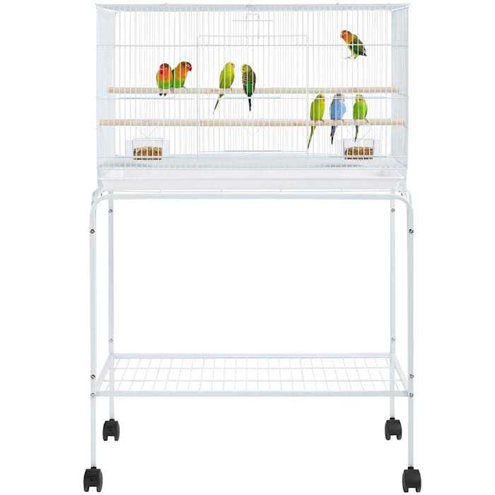 47 Flight Cage with Slide-Out Tray and Rolling Stand Q3160