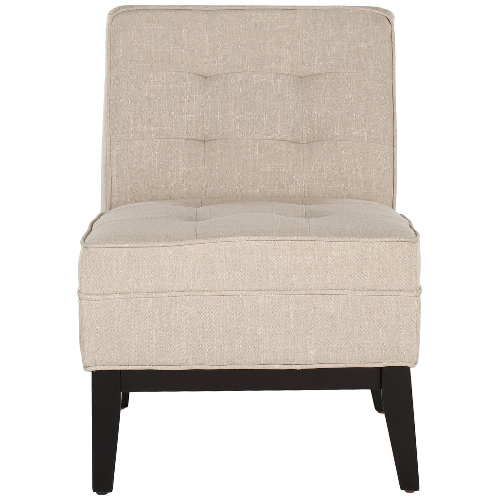 Beige Linen Armless Club Chair B304142