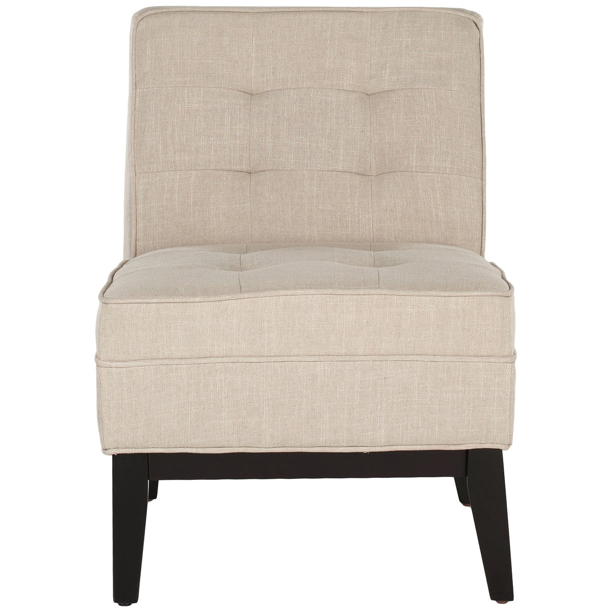 Beige Linen Armless Club Chair B304142