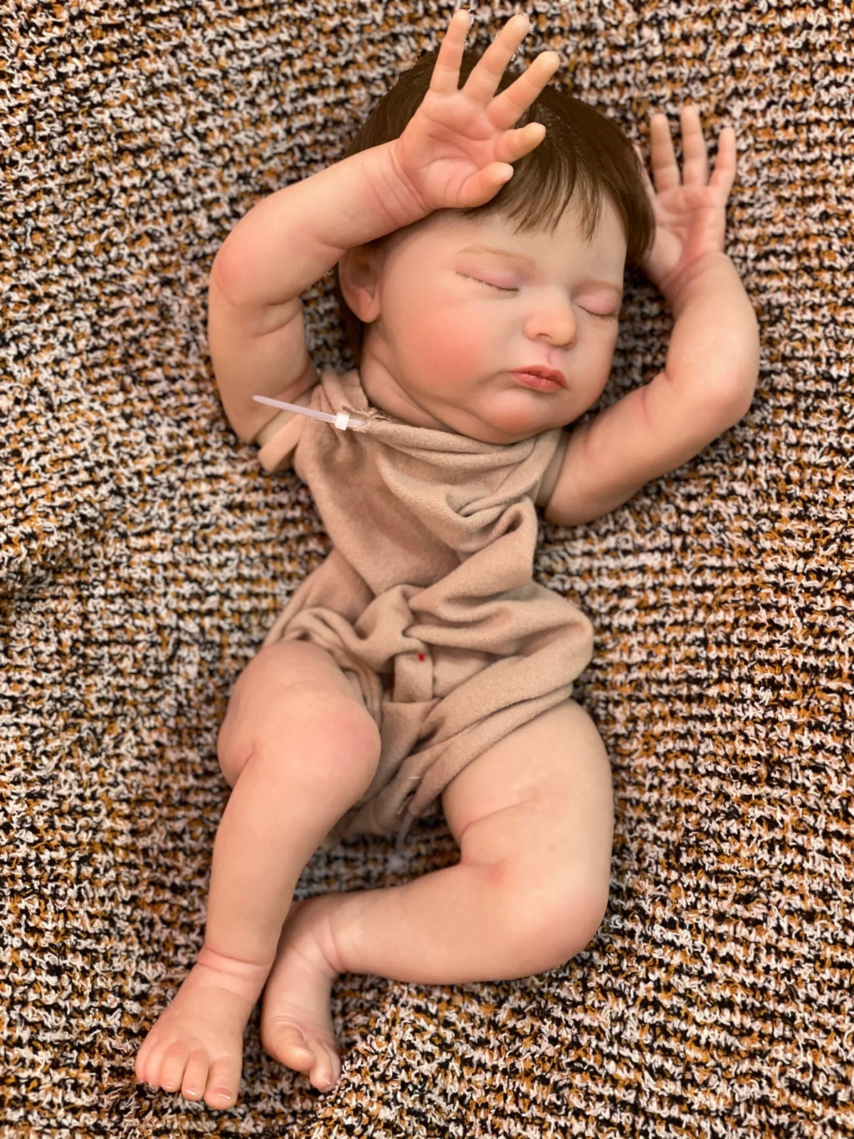 20" Handmade Painted Unfinished Soft Vinyl Reborn Doll Kit E196