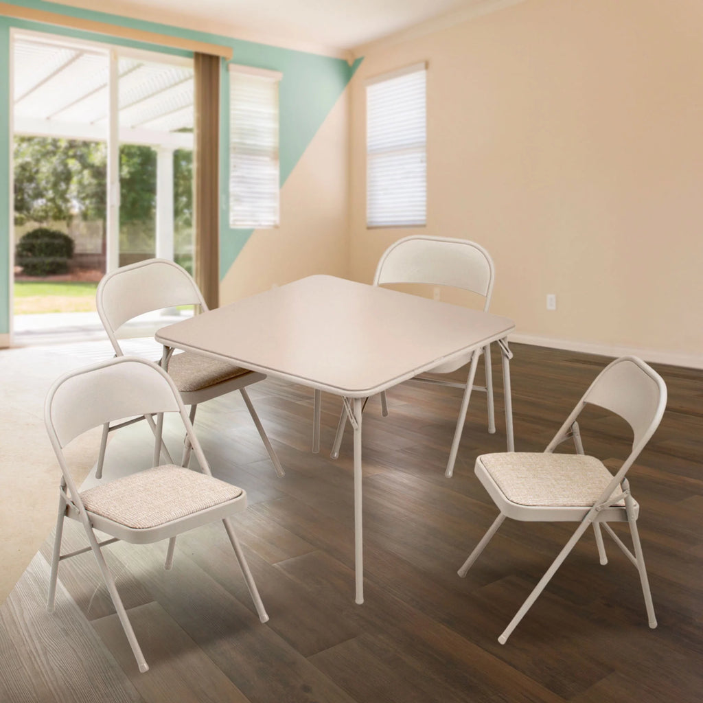 5 Piece Folding Card Table and Chairs Set S696