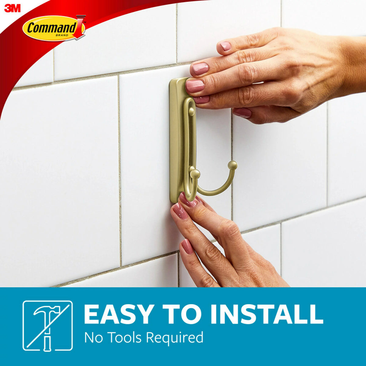 Brass Finish Double Hook 2 Pack F29621