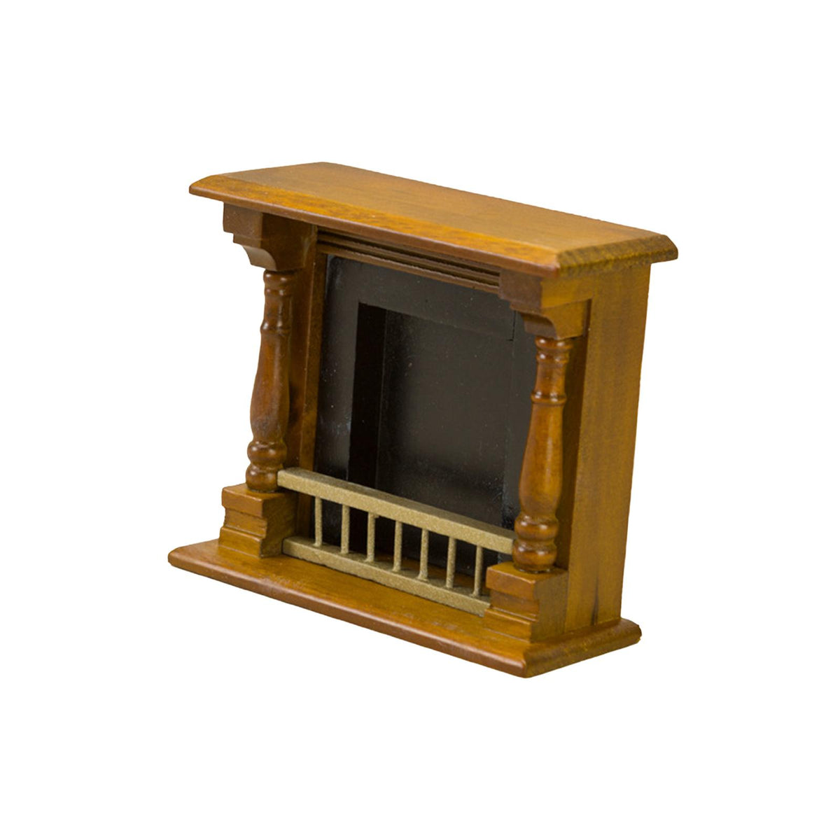 1/12 Scale Wooden Dollhouse Fireplace Miniature Model Toy T7047