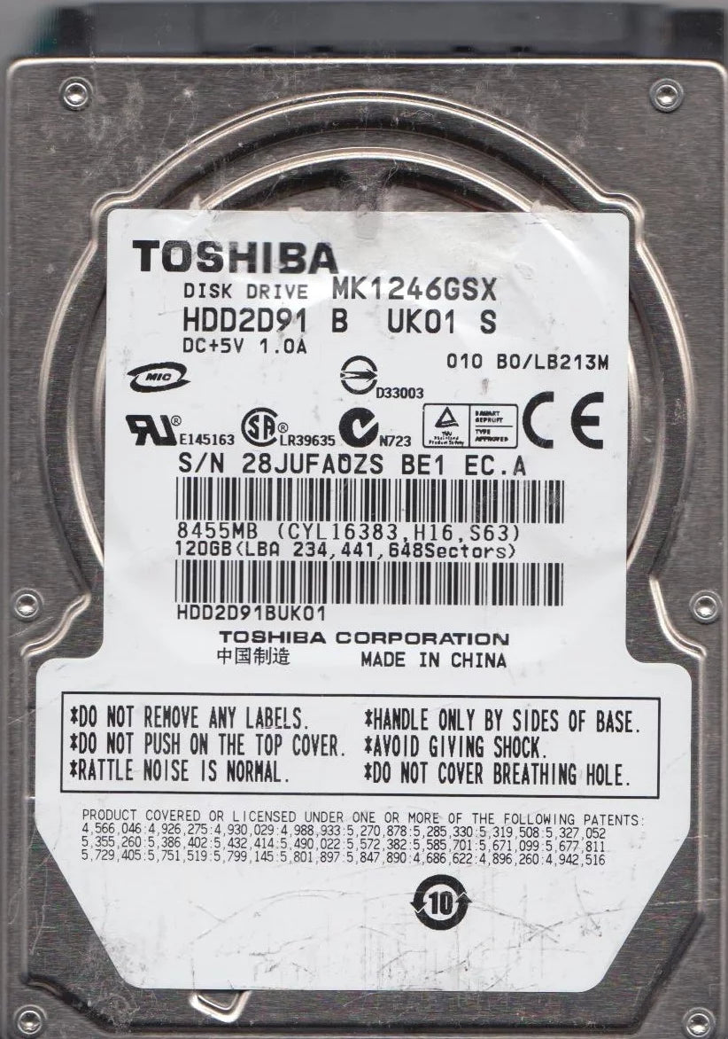 120GB SATA 2.5 Hard Drive A754075