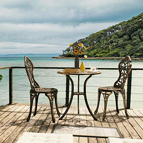 3-Piece Cast Aluminum Bistro Set S300